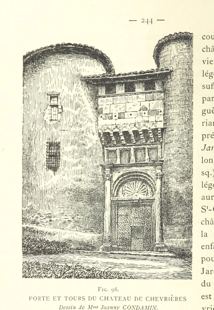 An illustration from Histoire de Saint-Chamond et de la seigneurie de Jarez depuis les temps les plus reculés jusqu'à nos jours, 1890, leaf 284