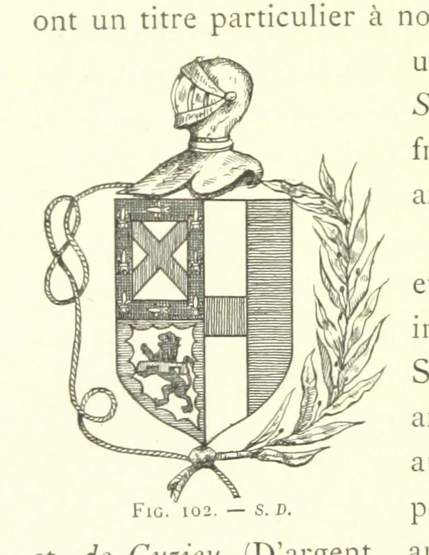 An illustration from Histoire de Saint-Chamond et de la seigneurie de Jarez depuis les temps les plus reculés jusqu'à nos jours, 1890, leaf 290