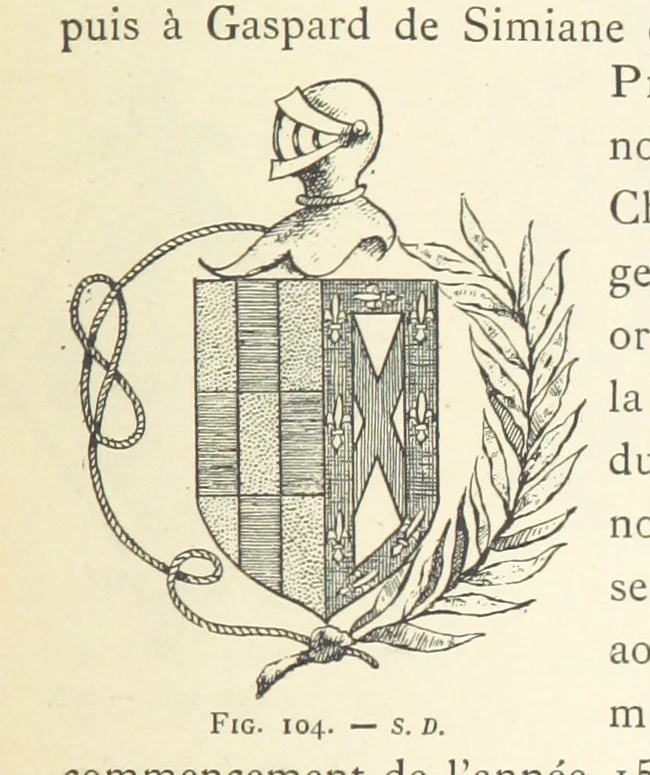 An illustration from Histoire de Saint-Chamond et de la seigneurie de Jarez depuis les temps les plus reculés jusqu'à nos jours, 1890, leaf 297
