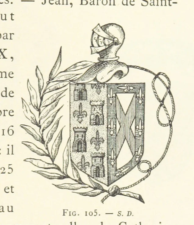 An illustration from Histoire de Saint-Chamond et de la seigneurie de Jarez depuis les temps les plus reculés jusqu'à nos jours, 1890, leaf 297