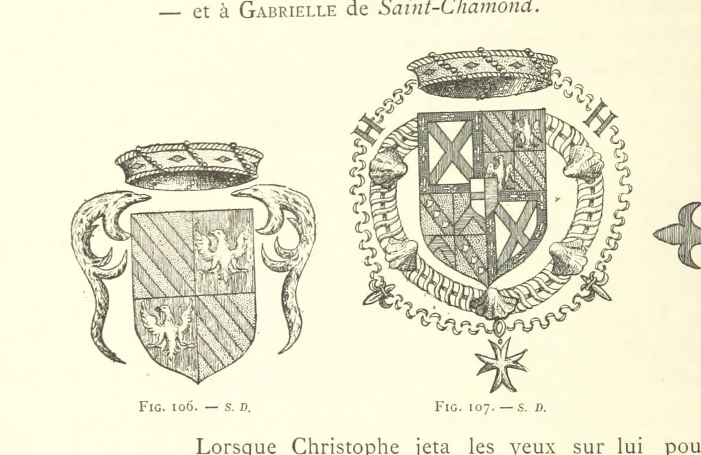 An illustration from Histoire de Saint-Chamond et de la seigneurie de Jarez depuis les temps les plus reculés jusqu'à nos jours, 1890, leaf 298