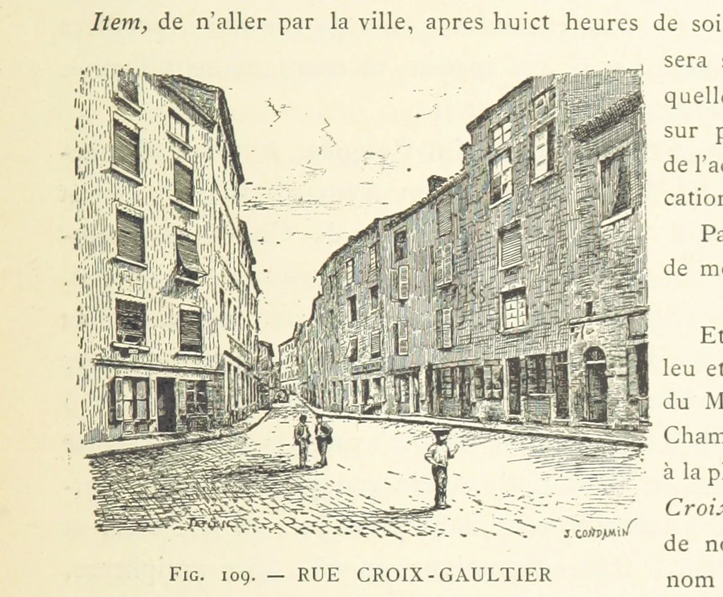 An illustration from Histoire de Saint-Chamond et de la seigneurie de Jarez depuis les temps les plus reculés jusqu'à nos jours, 1890, leaf 301