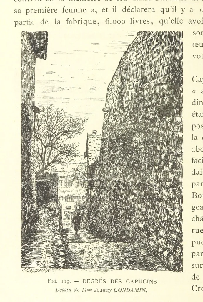 An illustration from Histoire de Saint-Chamond et de la seigneurie de Jarez depuis les temps les plus reculés jusqu'à nos jours, 1890, leaf 328