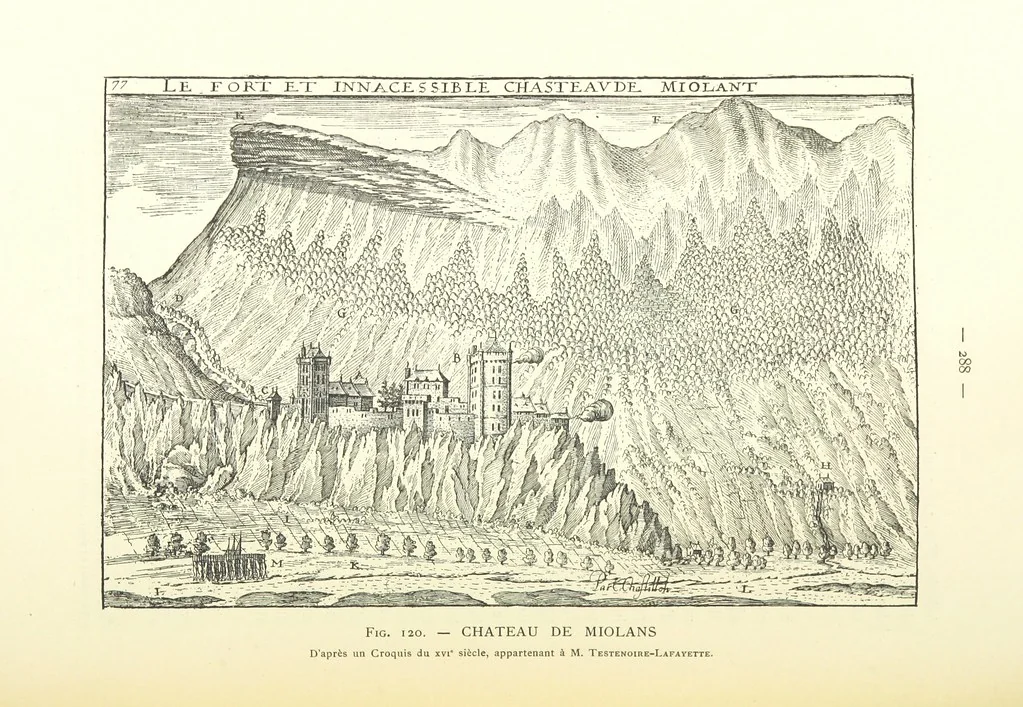 An illustration from Histoire de Saint-Chamond et de la seigneurie de Jarez depuis les temps les plus reculés jusqu'à nos jours, 1890, leaf 330