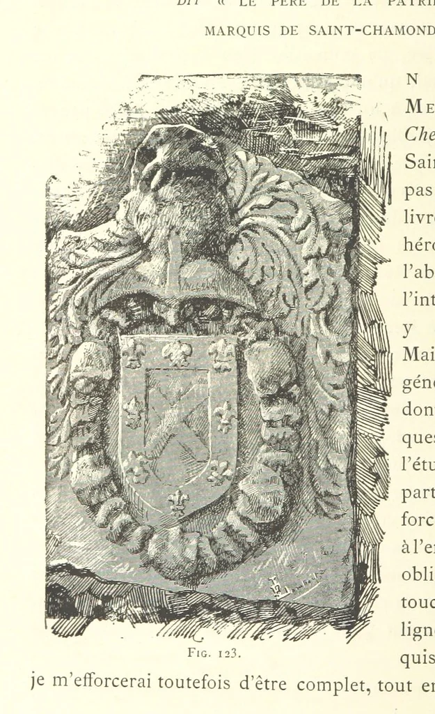An illustration from Histoire de Saint-Chamond et de la seigneurie de Jarez depuis les temps les plus reculés jusqu'à nos jours, 1890, leaf 342