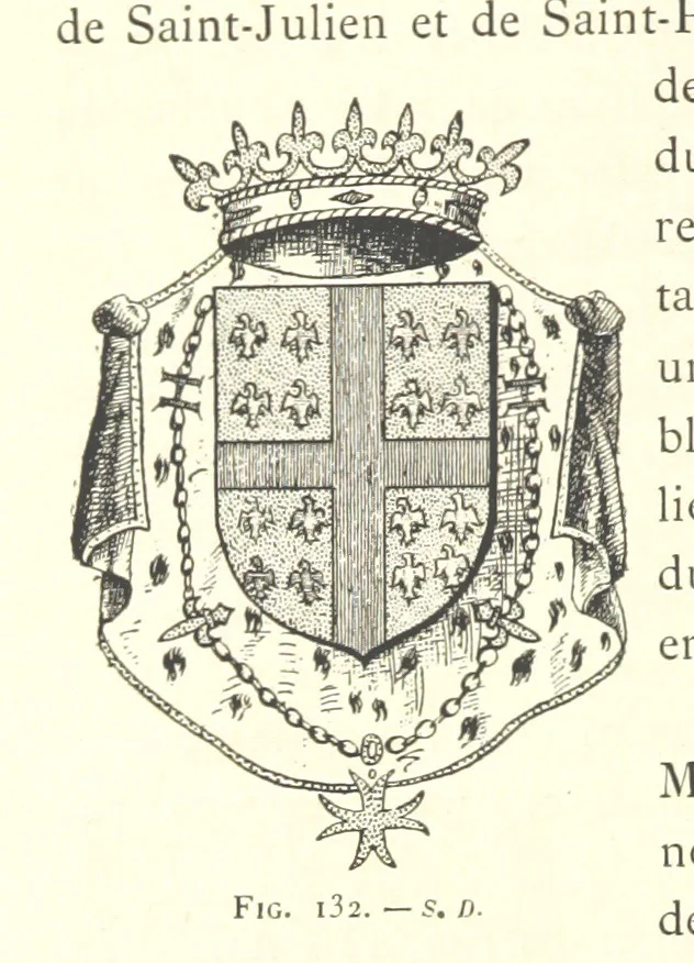 An illustration from Histoire de Saint-Chamond et de la seigneurie de Jarez depuis les temps les plus reculés jusqu'à nos jours, 1890, leaf 354