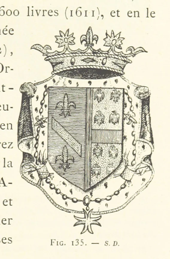 An illustration from Histoire de Saint-Chamond et de la seigneurie de Jarez depuis les temps les plus reculés jusqu'à nos jours, 1890, leaf 355