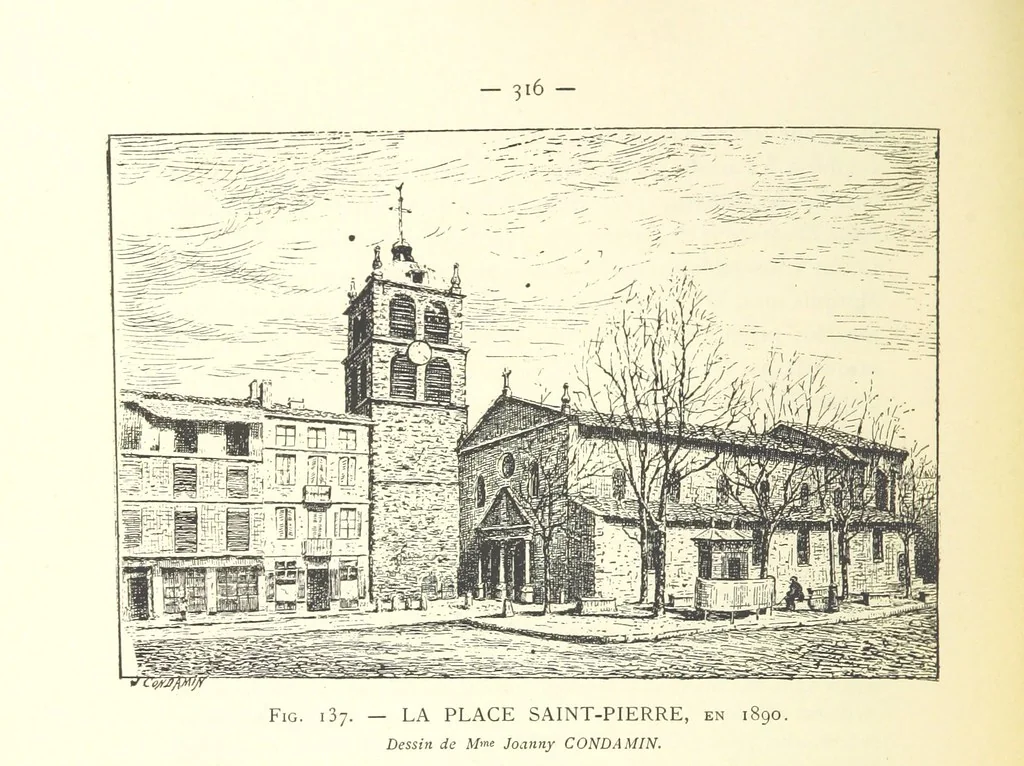An illustration from Histoire de Saint-Chamond et de la seigneurie de Jarez depuis les temps les plus reculés jusqu'à nos jours, 1890, leaf 360