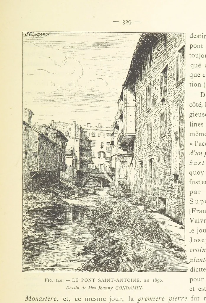 An illustration from Histoire de Saint-Chamond et de la seigneurie de Jarez depuis les temps les plus reculés jusqu'à nos jours, 1890, leaf 373
