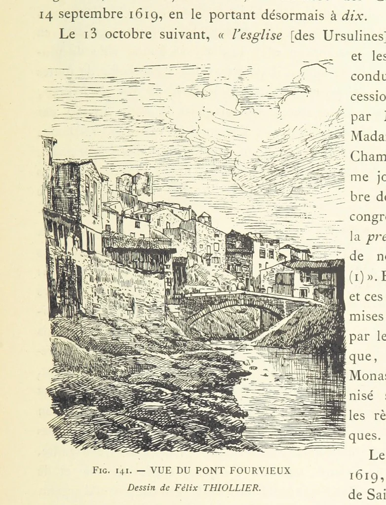 An illustration from Histoire de Saint-Chamond et de la seigneurie de Jarez depuis les temps les plus reculés jusqu'à nos jours, 1890, leaf 375