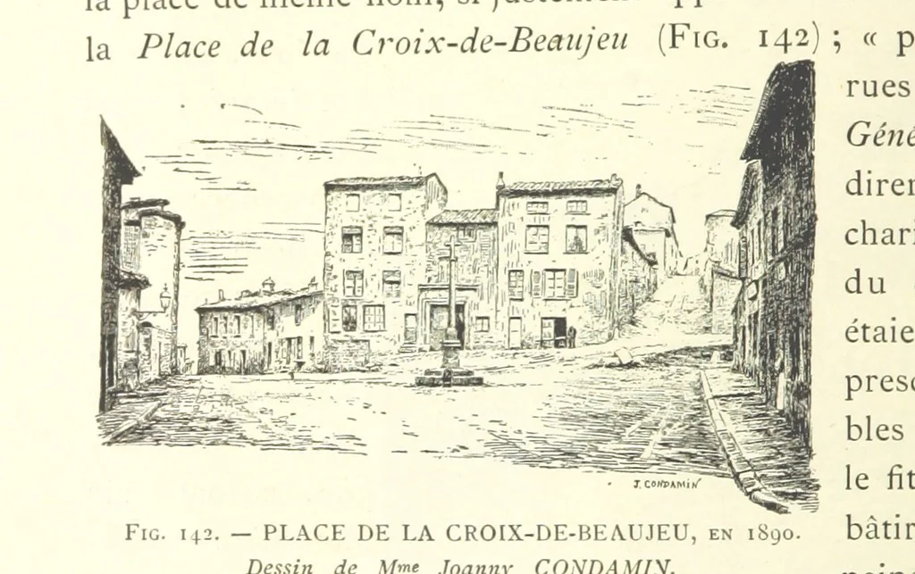 An illustration from Histoire de Saint-Chamond et de la seigneurie de Jarez depuis les temps les plus reculés jusqu'à nos jours, 1890, leaf 376