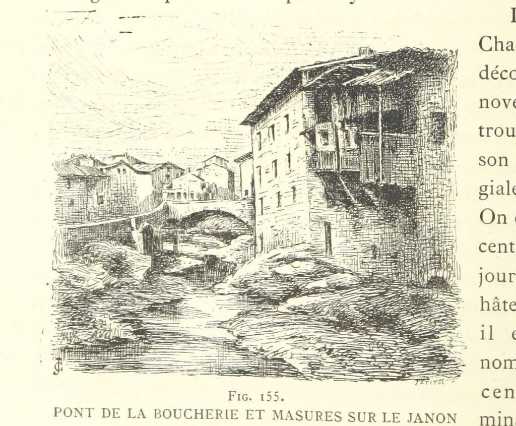 An illustration from Histoire de Saint-Chamond et de la seigneurie de Jarez depuis les temps les plus reculés jusqu'à nos jours, 1890, leaf 420