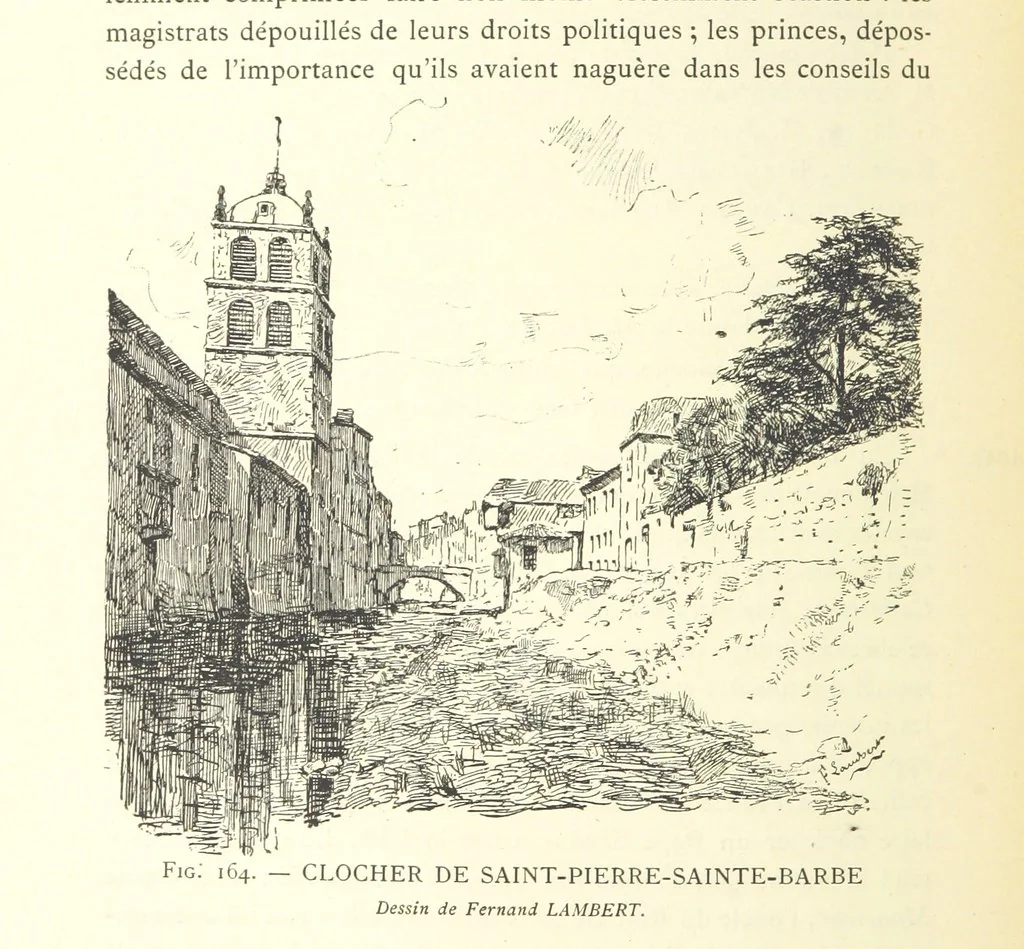An illustration from Histoire de Saint-Chamond et de la seigneurie de Jarez depuis les temps les plus reculés jusqu'à nos jours, 1890, leaf 448