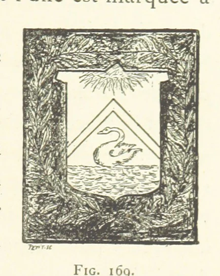 An illustration from Histoire de Saint-Chamond et de la seigneurie de Jarez depuis les temps les plus reculés jusqu'à nos jours, 1890, leaf 453
