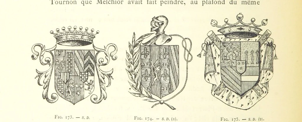 An illustration from Histoire de Saint-Chamond et de la seigneurie de Jarez depuis les temps les plus reculés jusqu'à nos jours, 1890, leaf 458