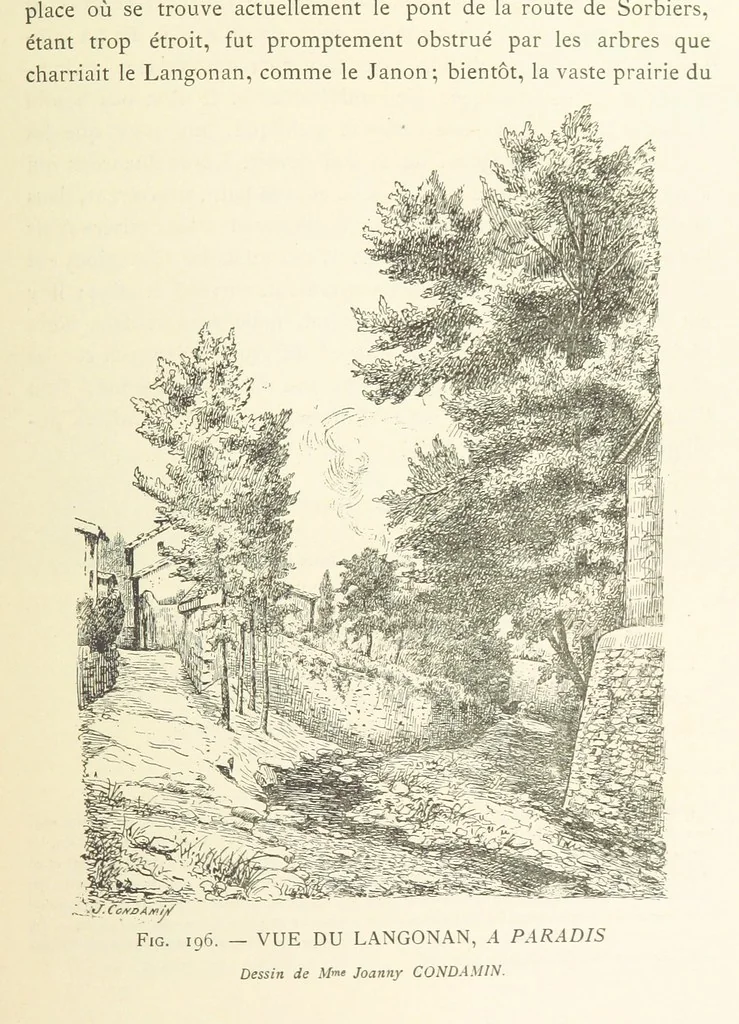 An illustration from Histoire de Saint-Chamond et de la seigneurie de Jarez depuis les temps les plus reculés jusqu'à nos jours, 1890, leaf 487