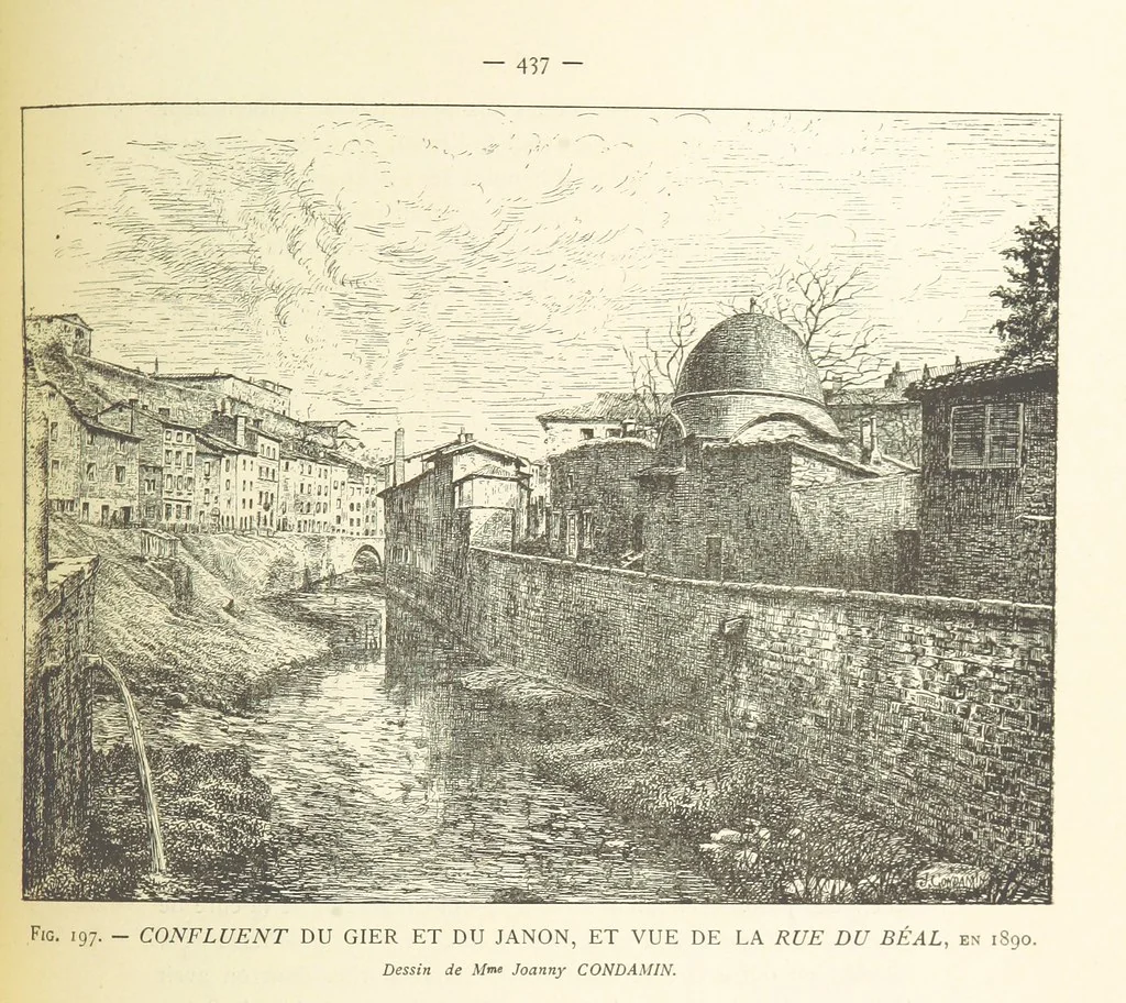 An illustration from Histoire de Saint-Chamond et de la seigneurie de Jarez depuis les temps les plus reculés jusqu'à nos jours, 1890, leaf 489