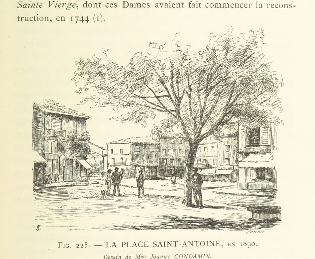 An illustration from Histoire de Saint-Chamond et de la seigneurie de Jarez depuis les temps les plus reculés jusqu'à nos jours, 1890, leaf 525
