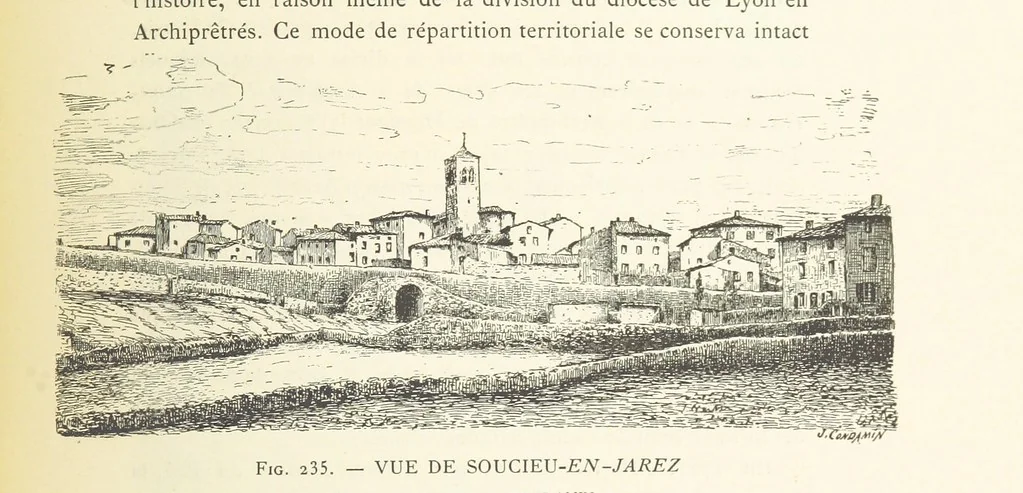 An illustration from Histoire de Saint-Chamond et de la seigneurie de Jarez depuis les temps les plus reculés jusqu'à nos jours, 1890, leaf 537