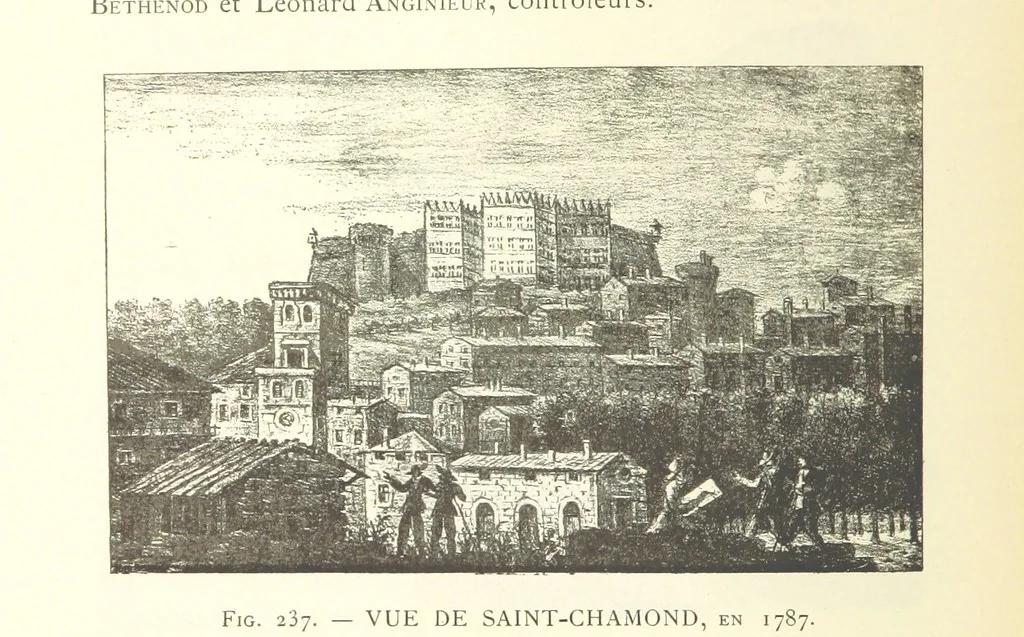 An illustration from Histoire de Saint-Chamond et de la seigneurie de Jarez depuis les temps les plus reculés jusqu'à nos jours, 1890, leaf 540