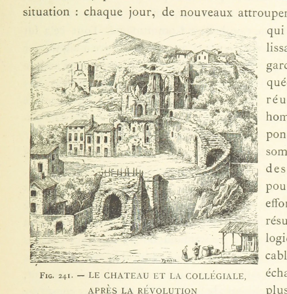 An illustration from Histoire de Saint-Chamond et de la seigneurie de Jarez depuis les temps les plus reculés jusqu'à nos jours, 1890, leaf 549