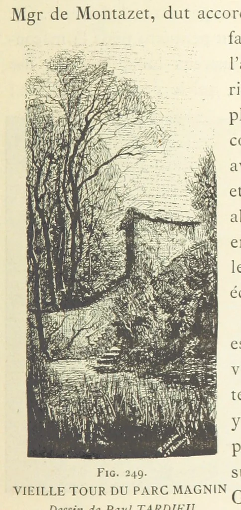 An illustration from Histoire de Saint-Chamond et de la seigneurie de Jarez depuis les temps les plus reculés jusqu'à nos jours, 1890, leaf 565
