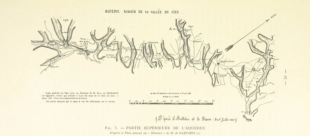 An illustration from Histoire de Saint-Chamond et de la seigneurie de Jarez depuis les temps les plus reculés jusqu'à nos jours, 1890, leaf 61