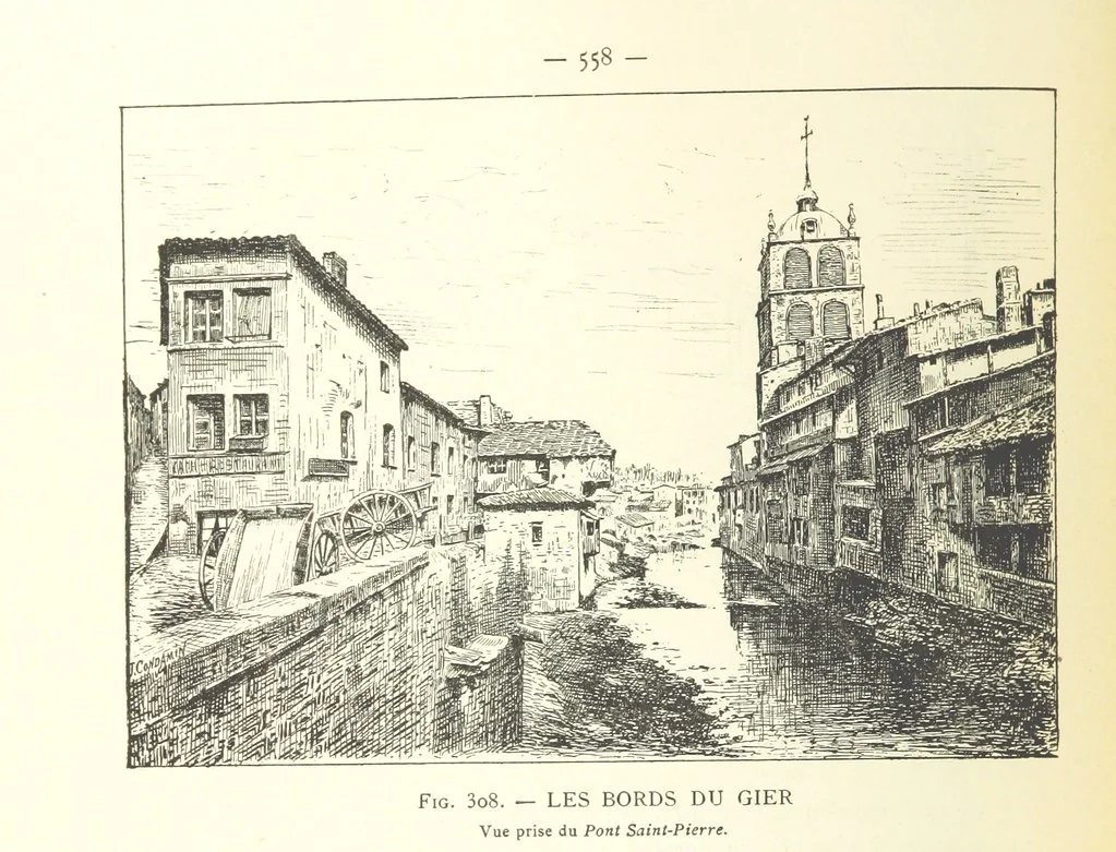 An illustration from Histoire de Saint-Chamond et de la seigneurie de Jarez depuis les temps les plus reculés jusqu'à nos jours, 1890, leaf 614