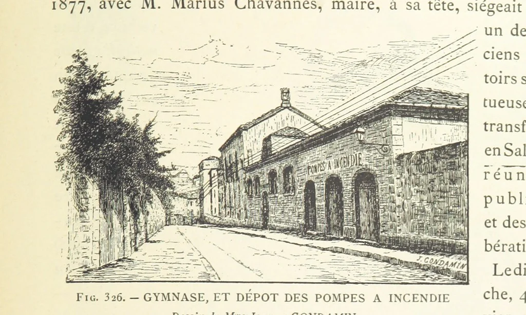 An illustration from Histoire de Saint-Chamond et de la seigneurie de Jarez depuis les temps les plus reculés jusqu'à nos jours, 1890, leaf 635