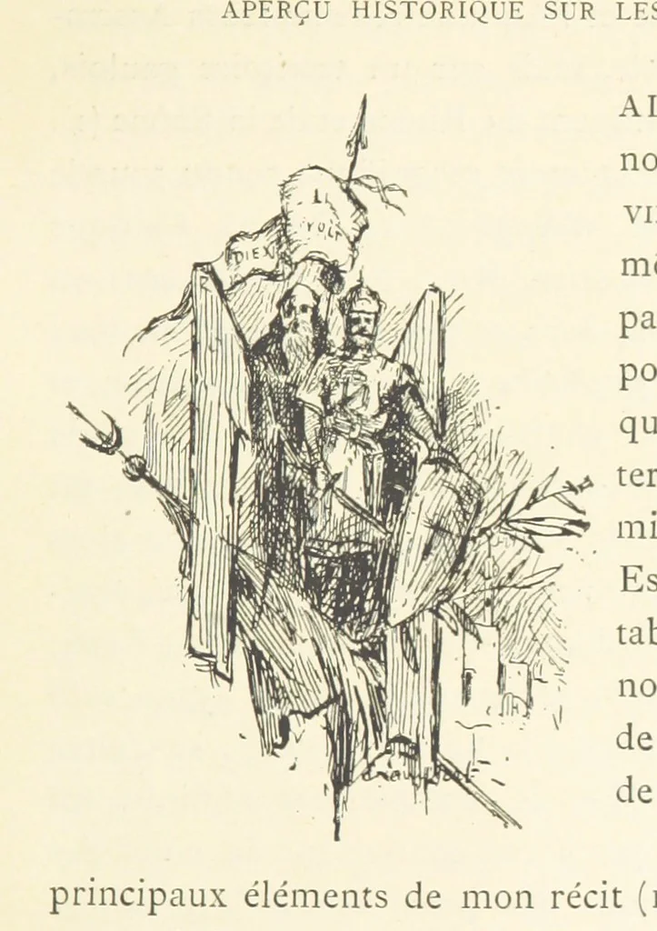 An illustration from Histoire de Saint-Chamond et de la seigneurie de Jarez depuis les temps les plus reculés jusqu'à nos jours, 1890, leaf 67