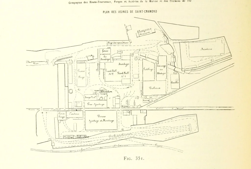 An illustration from Histoire de Saint-Chamond et de la seigneurie de Jarez depuis les temps les plus reculés jusqu'à nos jours, 1890, leaf 676