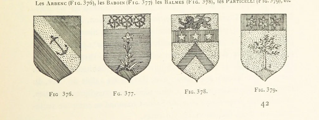 An illustration from Histoire de Saint-Chamond et de la seigneurie de Jarez depuis les temps les plus reculés jusqu'à nos jours, 1890, leaf 721