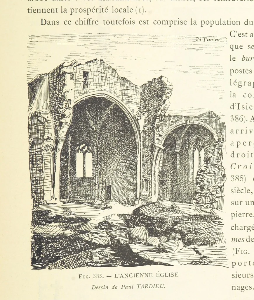 An illustration from Histoire de Saint-Chamond et de la seigneurie de Jarez depuis les temps les plus reculés jusqu'à nos jours, 1890, leaf 725