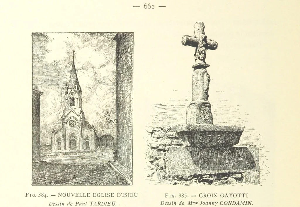 An illustration from Histoire de Saint-Chamond et de la seigneurie de Jarez depuis les temps les plus reculés jusqu'à nos jours, 1890, leaf 726