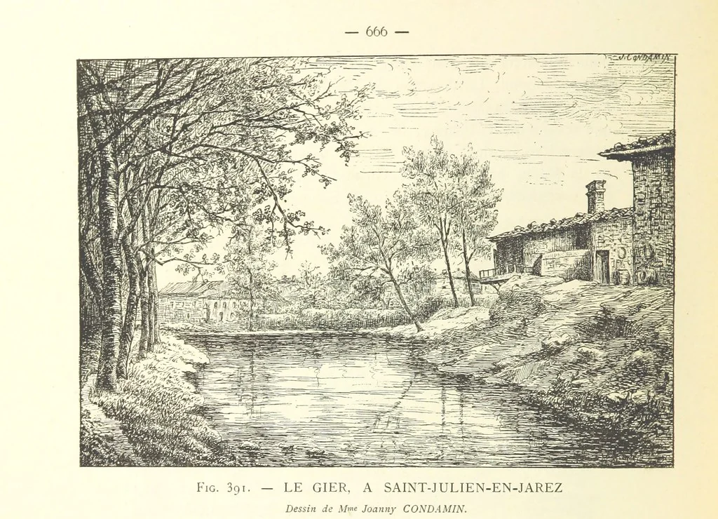 An illustration from Histoire de Saint-Chamond et de la seigneurie de Jarez depuis les temps les plus reculés jusqu'à nos jours, 1890, leaf 730
