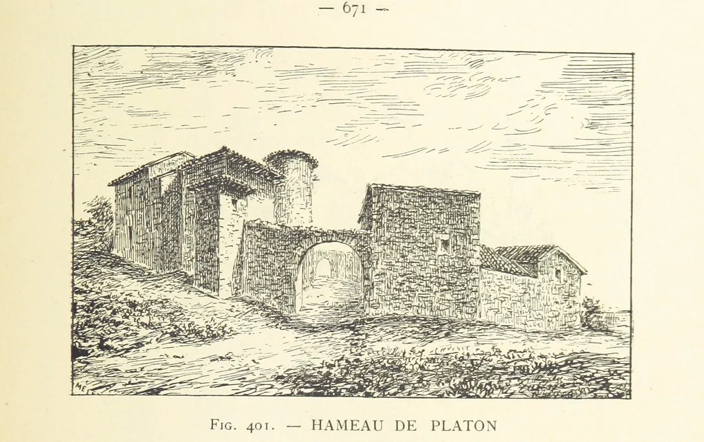 An illustration from Histoire de Saint-Chamond et de la seigneurie de Jarez depuis les temps les plus reculés jusqu'à nos jours, 1890, leaf 735