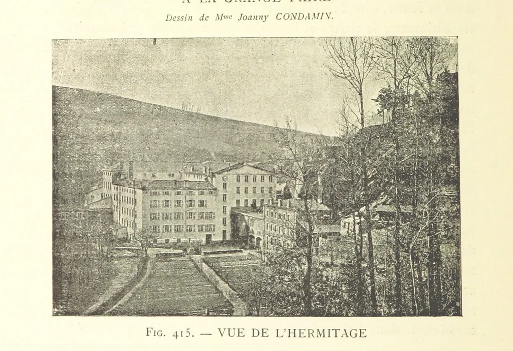 An illustration from Histoire de Saint-Chamond et de la seigneurie de Jarez depuis les temps les plus reculés jusqu'à nos jours, 1890, leaf 742