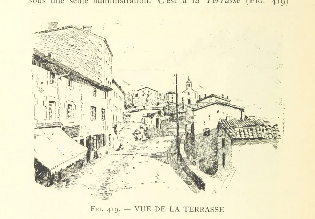 An illustration from Histoire de Saint-Chamond et de la seigneurie de Jarez depuis les temps les plus reculés jusqu'à nos jours, 1890, leaf 744