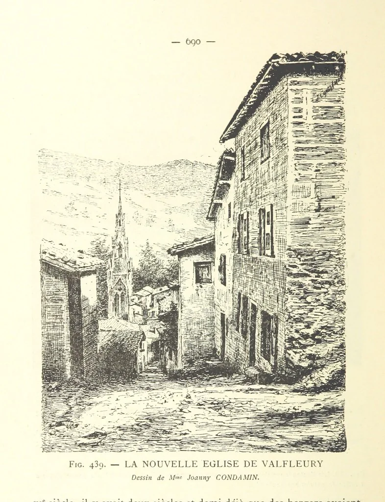 An illustration from Histoire de Saint-Chamond et de la seigneurie de Jarez depuis les temps les plus reculés jusqu'à nos jours, 1890, leaf 754