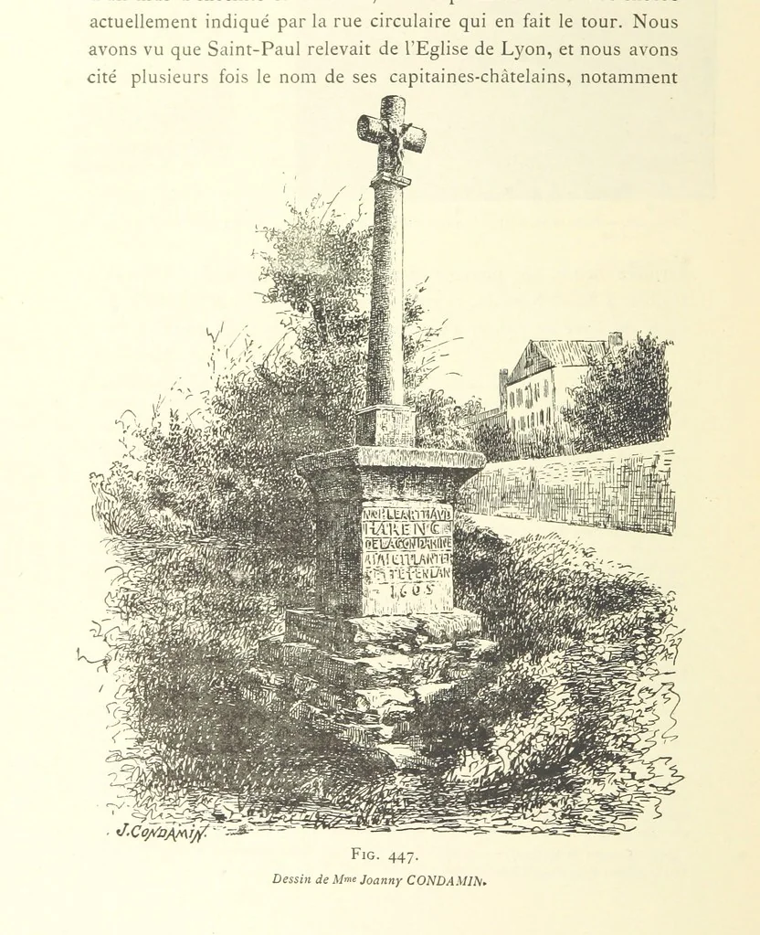 An illustration from Histoire de Saint-Chamond et de la seigneurie de Jarez depuis les temps les plus reculés jusqu'à nos jours, 1890, leaf 758