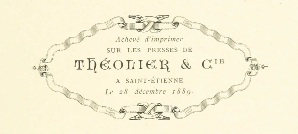 An illustration from Histoire de Saint-Chamond et de la seigneurie de Jarez depuis les temps les plus reculés jusqu'à nos jours, 1890, leaf 813