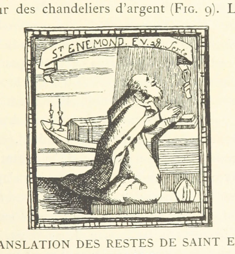 An illustration from Histoire de Saint-Chamond et de la seigneurie de Jarez depuis les temps les plus reculés jusqu'à nos jours, 1890, leaf 87