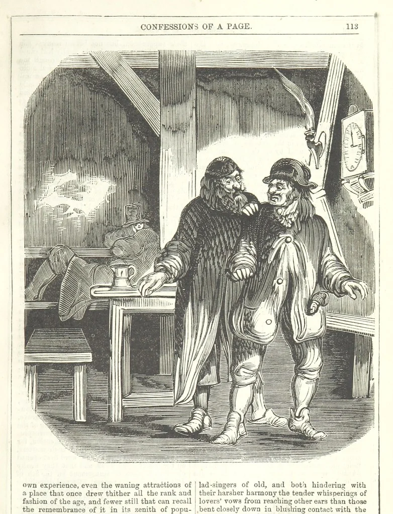 An illustration from The Confessions of a Page: or Revelations of the times of George the Fourth. By the author of the fourth series of the “Mysteries of London.” (Illustrated by “Phiz.”), 1861, leaf 131
