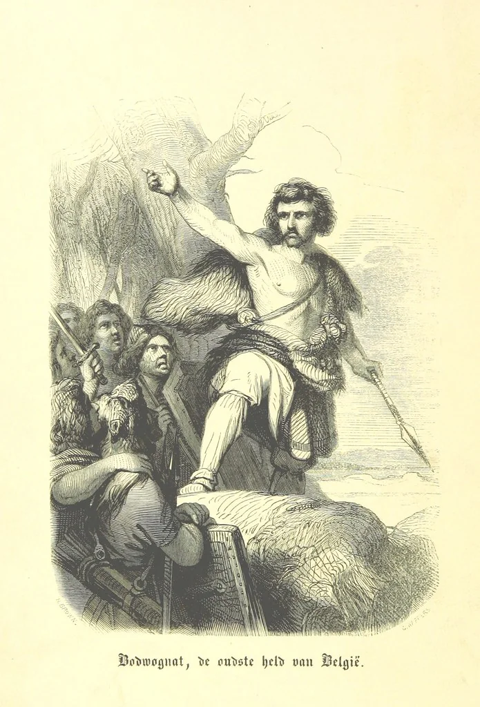 An illustration from Geschiedenis van België ... Versierd met 200 houtsneden, etc, 1845, leaf 10