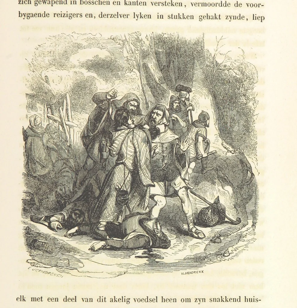 An illustration from Geschiedenis van België ... Versierd met 200 houtsneden, etc, 1845, leaf 103