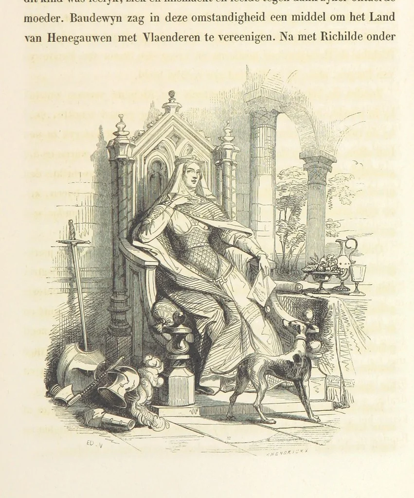 An illustration from Geschiedenis van België ... Versierd met 200 houtsneden, etc, 1845, leaf 107