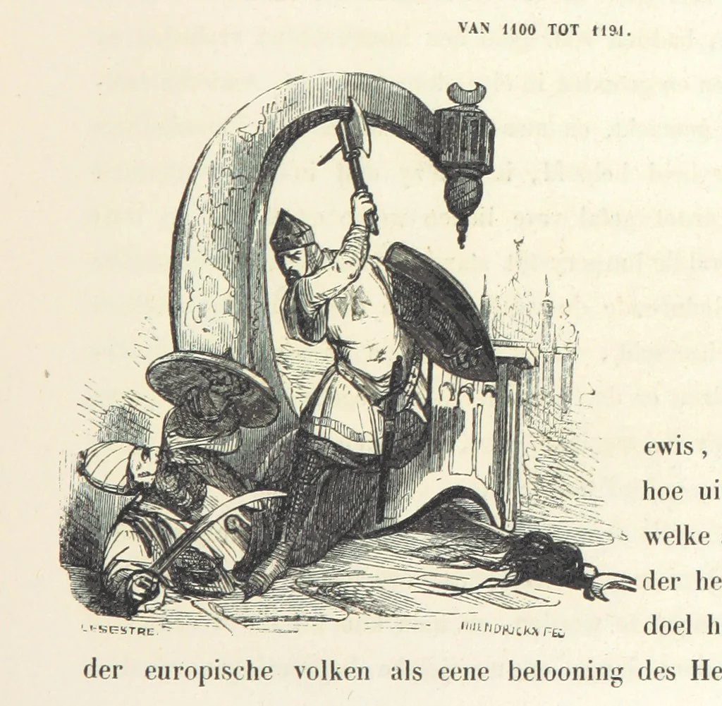 An illustration from Geschiedenis van België ... Versierd met 200 houtsneden, etc, 1845, leaf 141