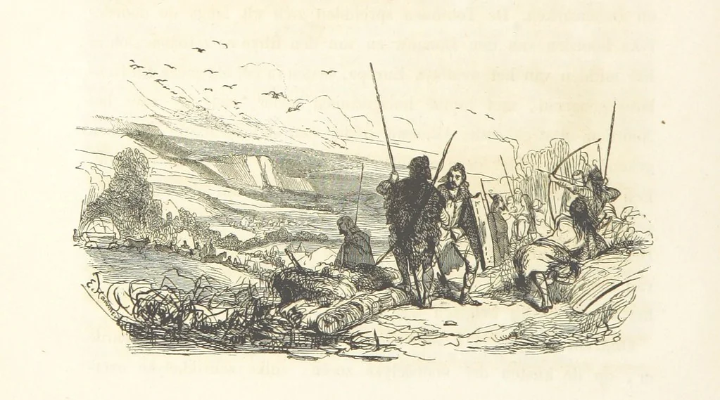 An illustration from Geschiedenis van België ... Versierd met 200 houtsneden, etc, 1845, leaf 18