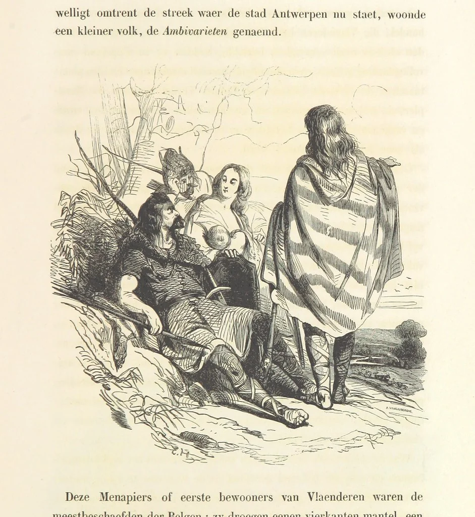 An illustration from Geschiedenis van België ... Versierd met 200 houtsneden, etc, 1845, leaf 21