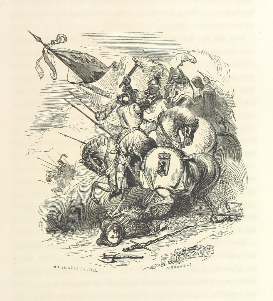 An illustration from Geschiedenis van België ... Versierd met 200 houtsneden, etc, 1845, leaf 211